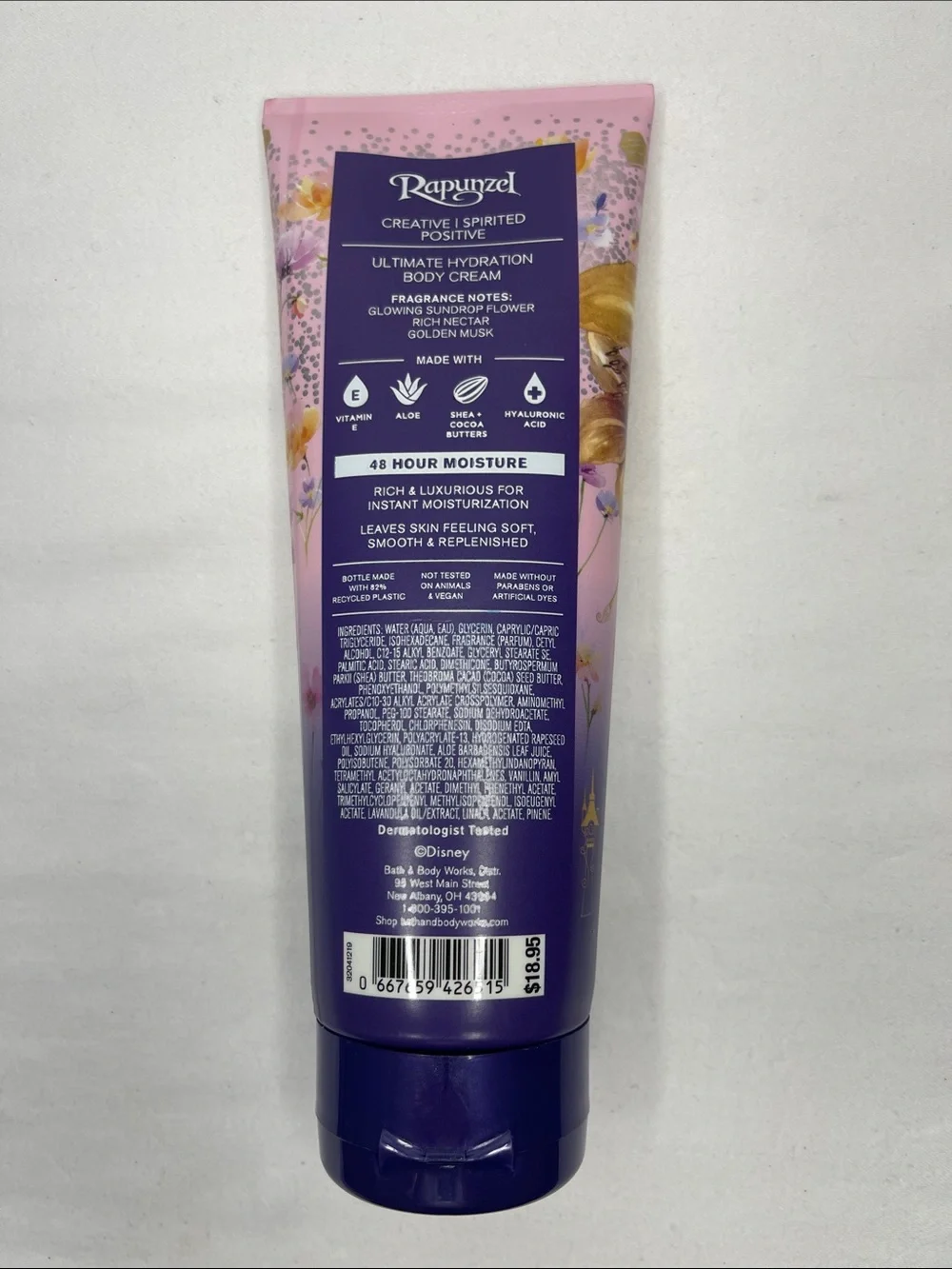Bath & Body Works Rapunzel Princess Ultimate Hydration Body Cream